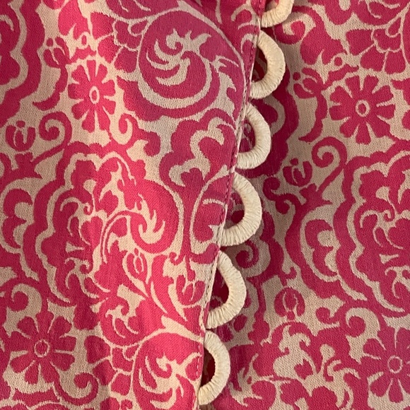 LILLY PULITER pink and white clueless preppy barbie office siren jacket size 4 - Picture 8 of 11